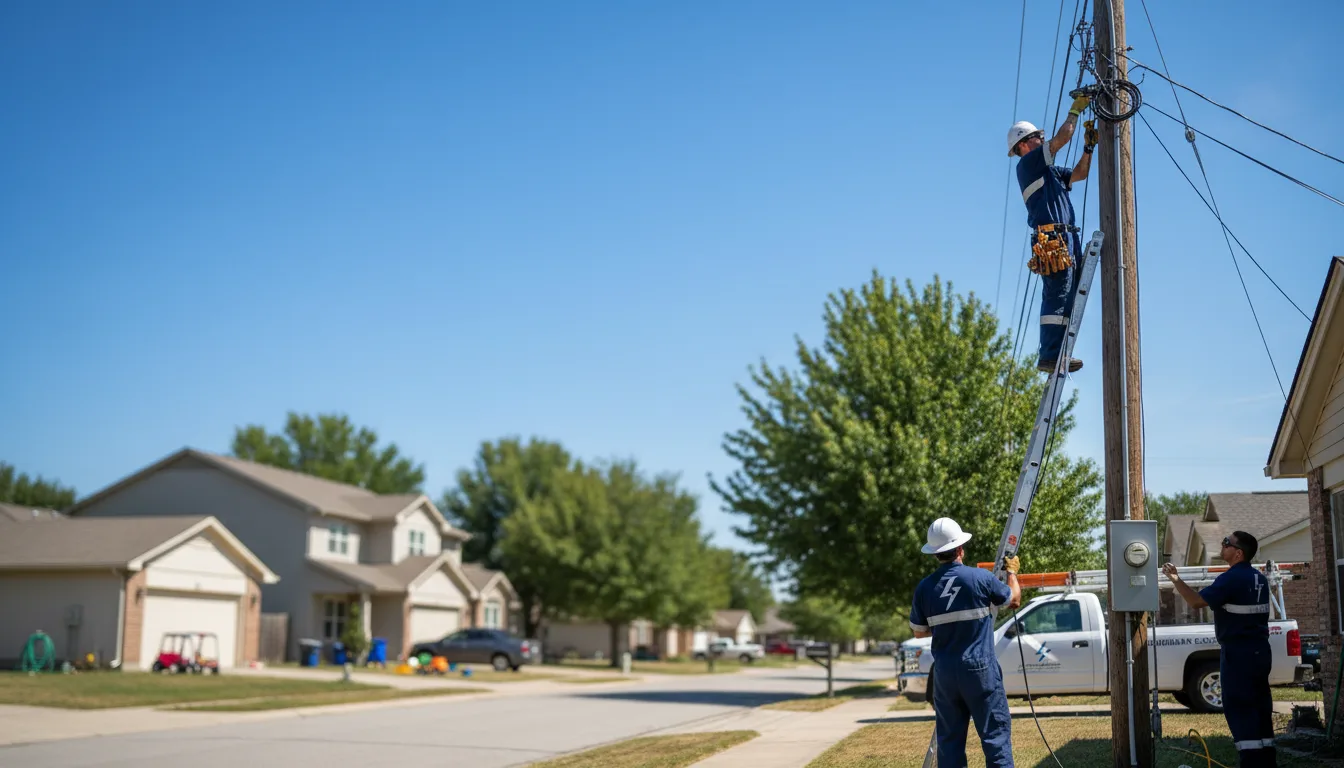 Residential electrician providing installation services in Kinderhook, IL